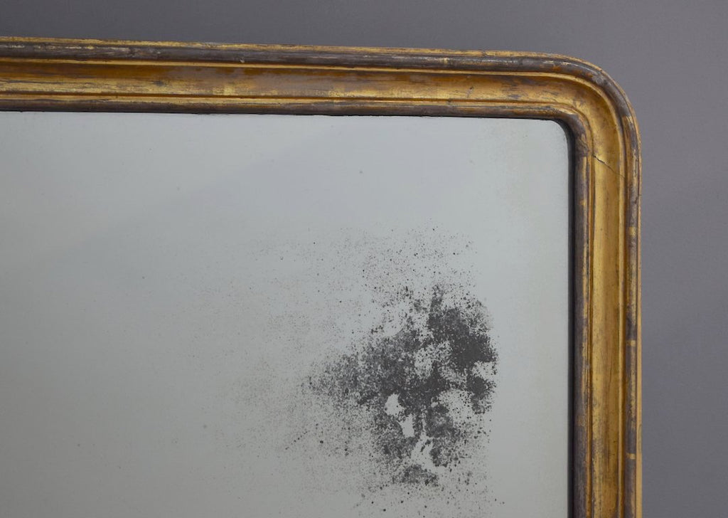 Mid 19th Century English Gilt Overmantel Mirror