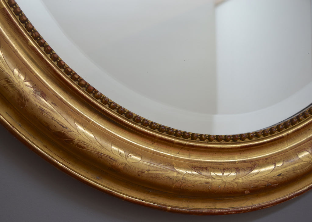 French Oval Mirror