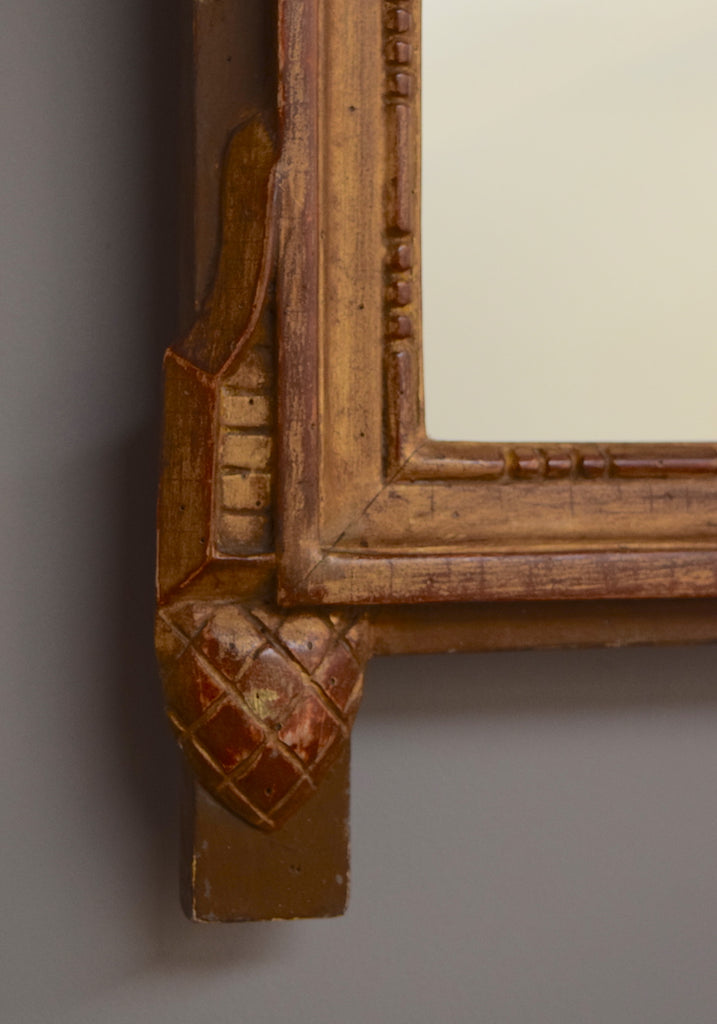 Early 19th Century French Gilt Crested Mirror