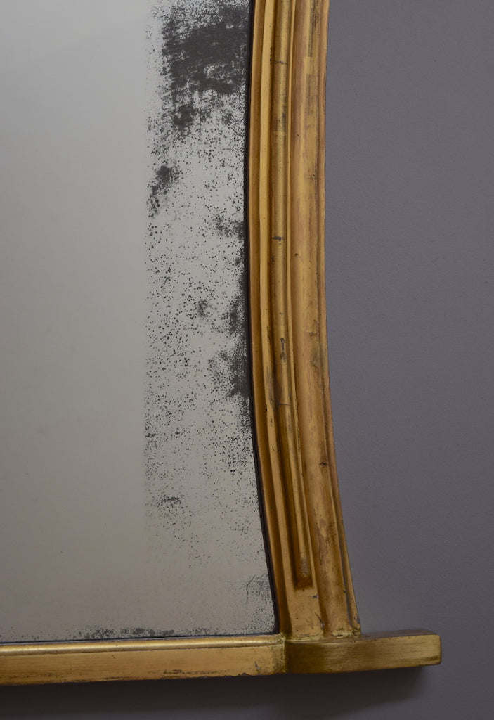 Mid 19th Century English Gilt Overmantel Mirror