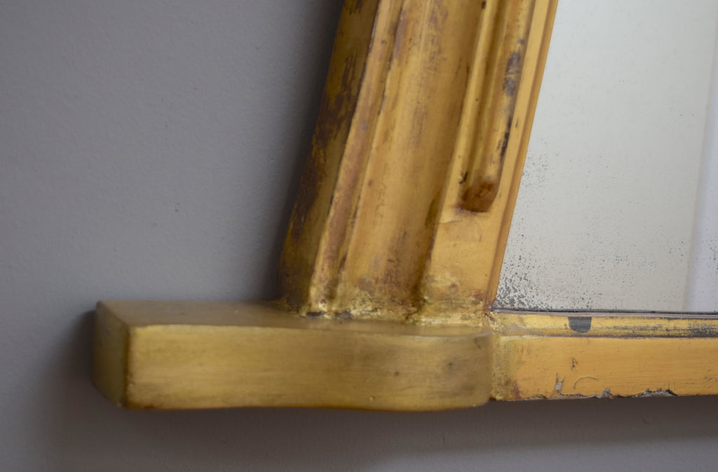 Mid 19th Century English Gilt Overmantel Mirror