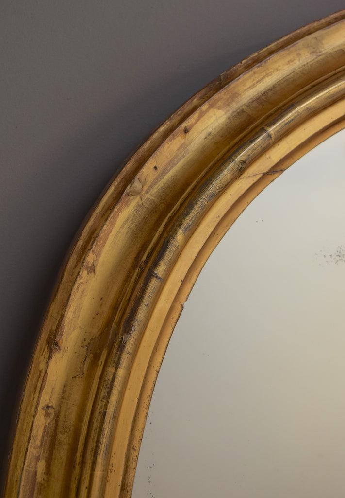 Mid 19th Century English Gilt Overmantel Mirror