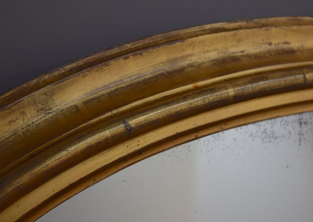 Mid 19th Century English Gilt Overmantel Mirror