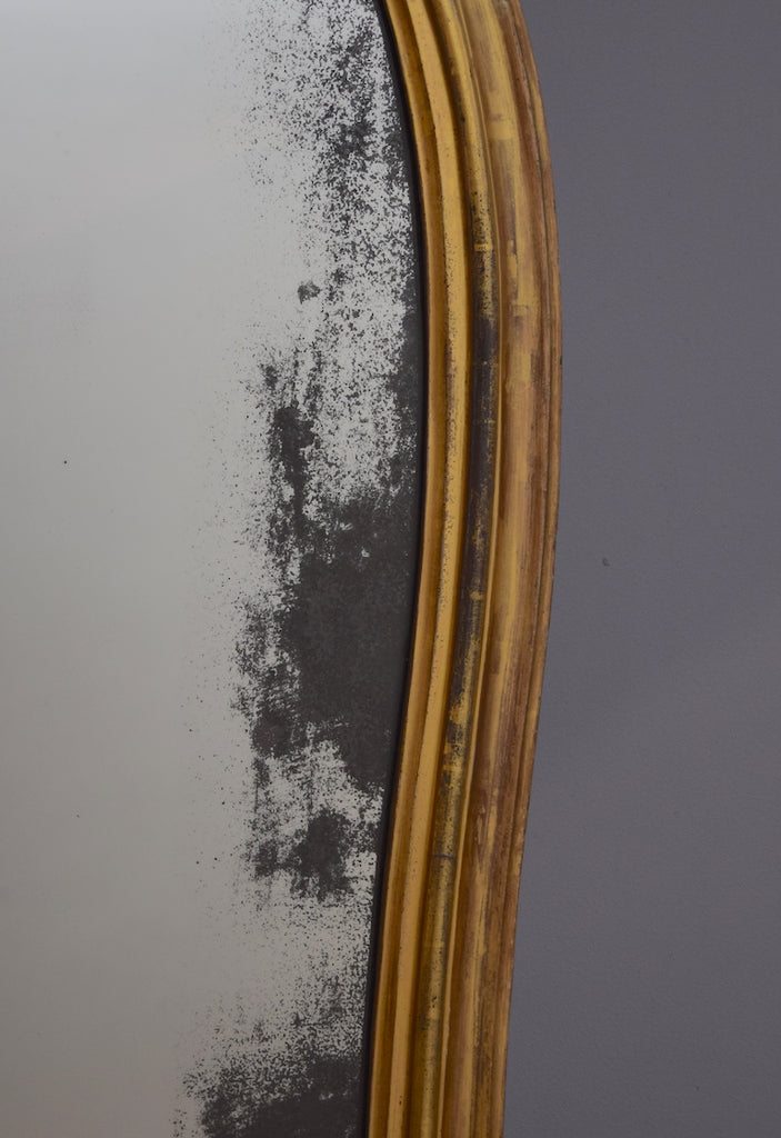 Mid 19th Century English Gilt Overmantel Mirror