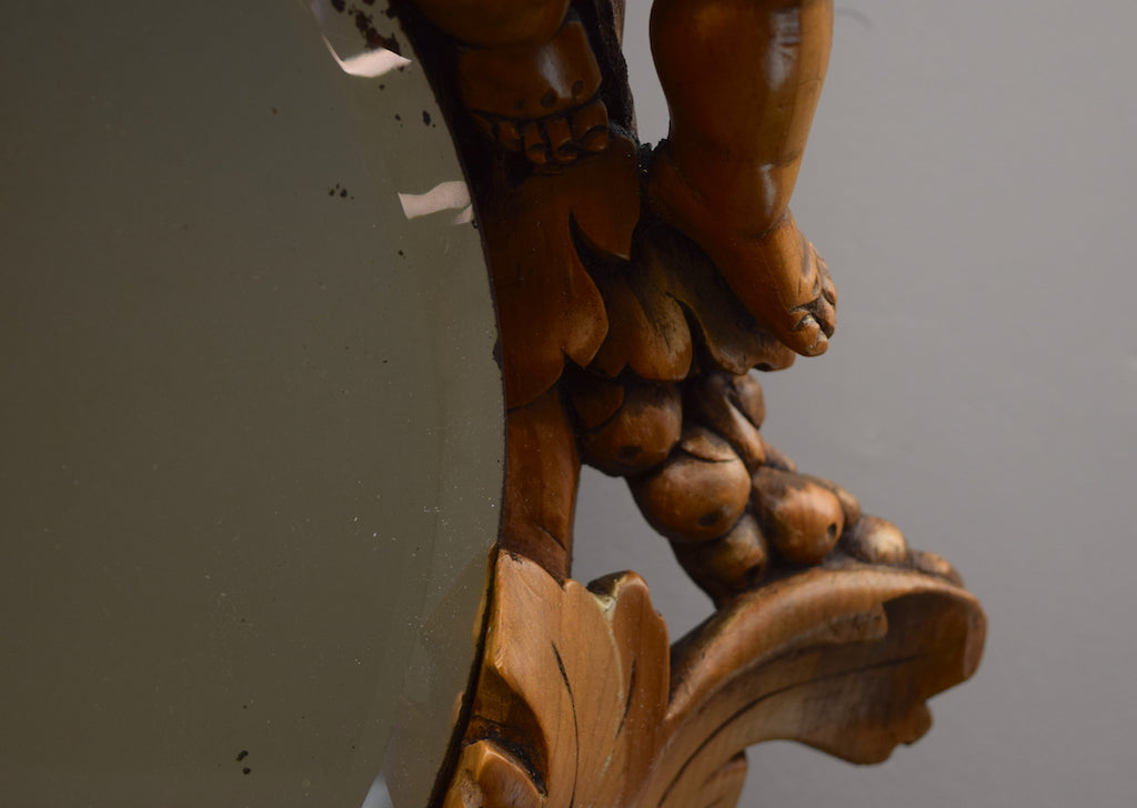 Carved Scandinavian Mirror