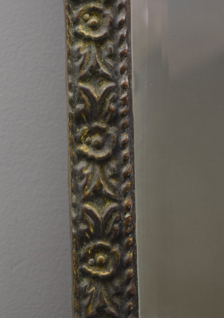 Brass Repousse Mirror