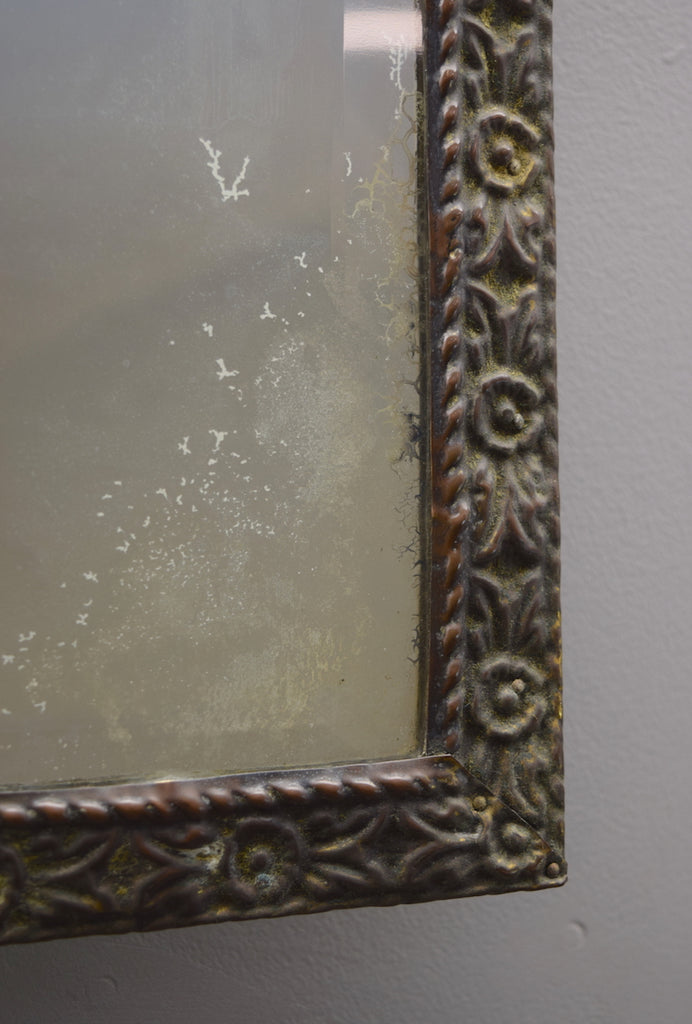 Brass Repousse Mirror