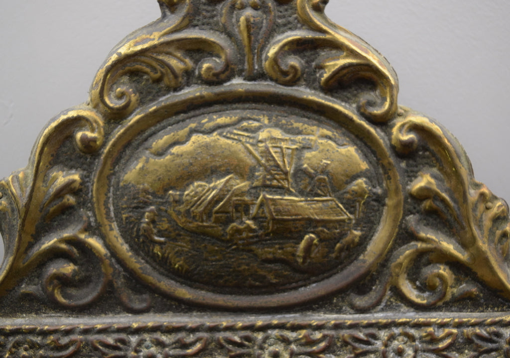 Brass Repousse Mirror