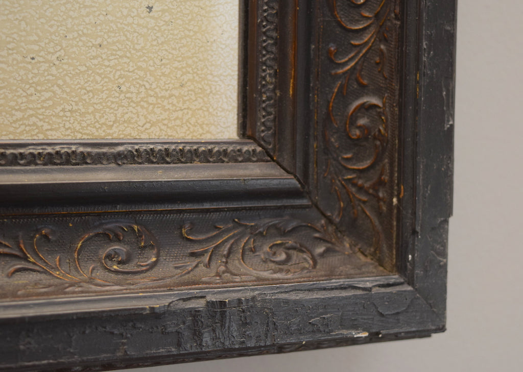 Pair of Ebonised Mirrors