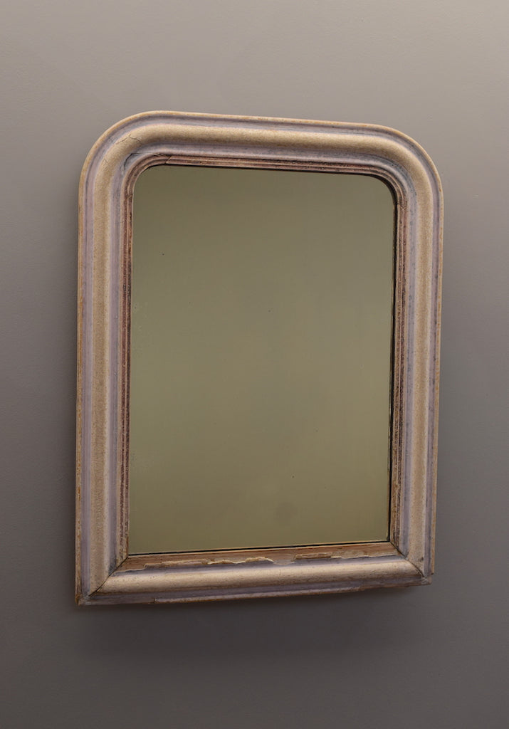 French Stripped Gesso Mirror
