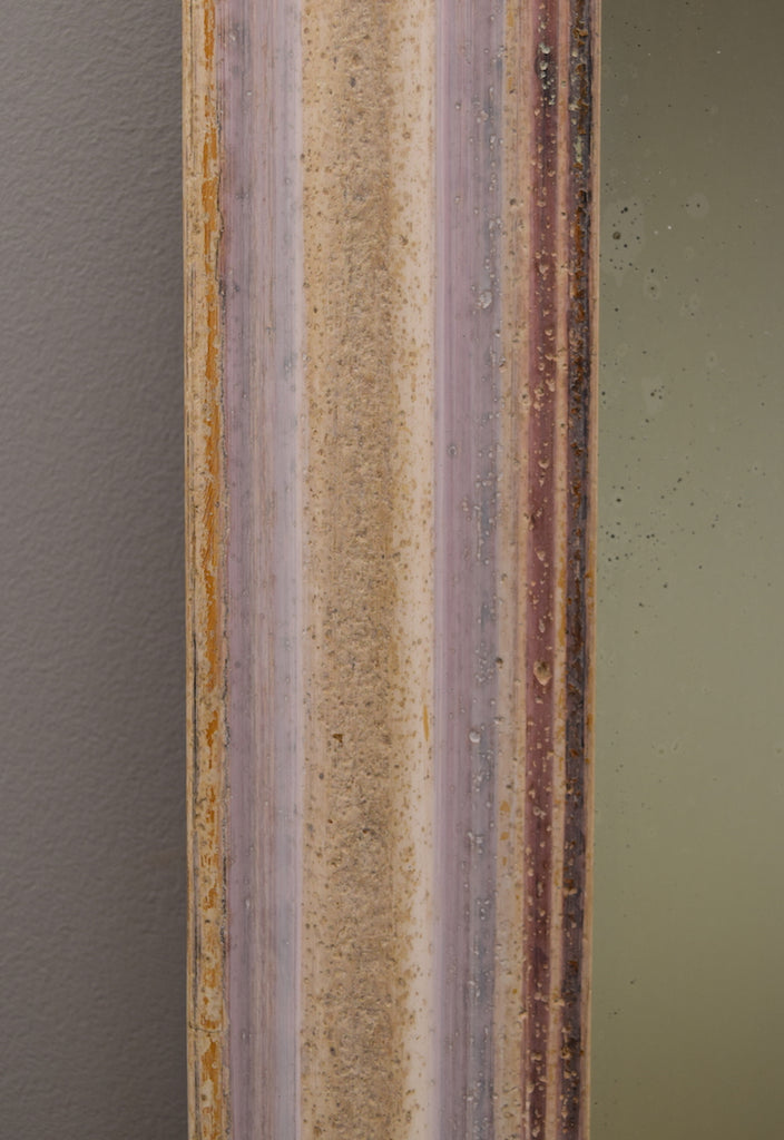 French Stripped Gesso Mirror