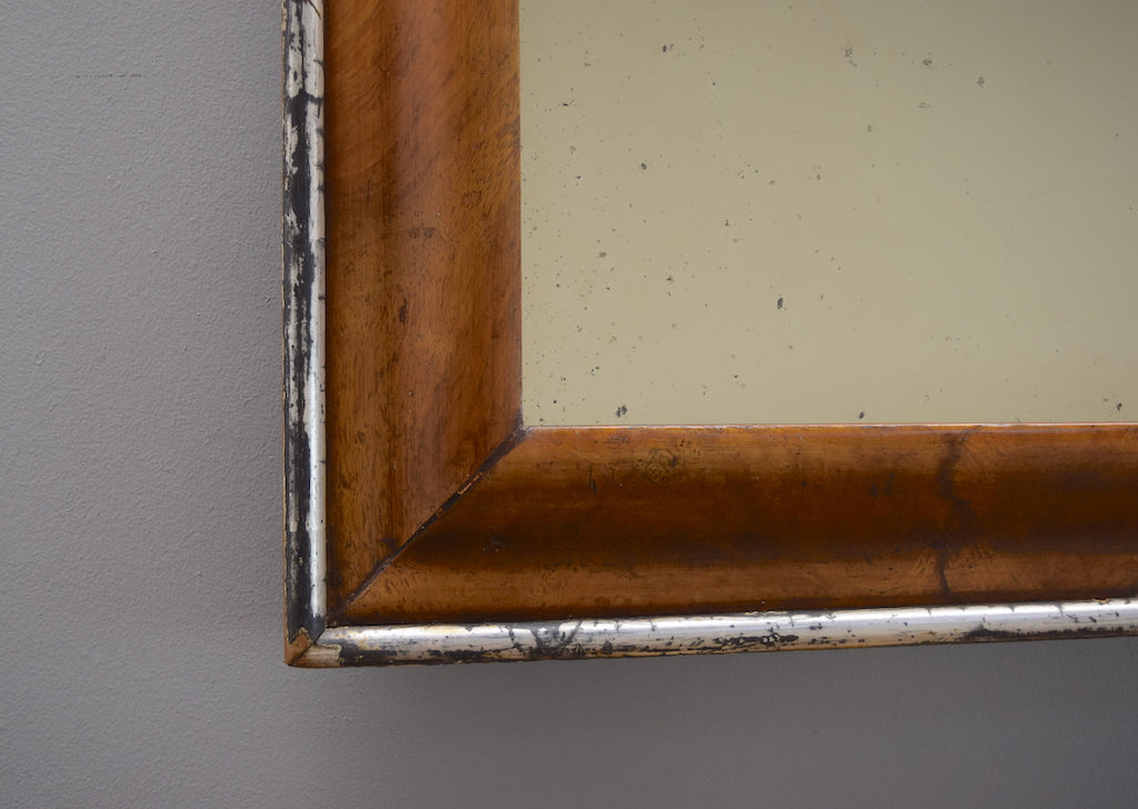 Walnut & Silver Mirror