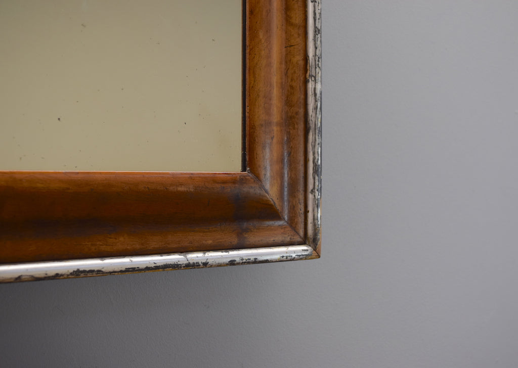 Walnut & Silver Mirror