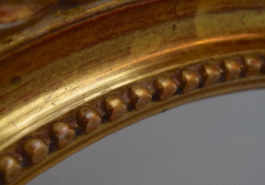Gilt Oval Mirror