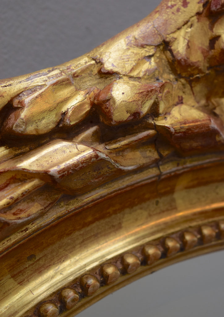 Gilt Oval Mirror