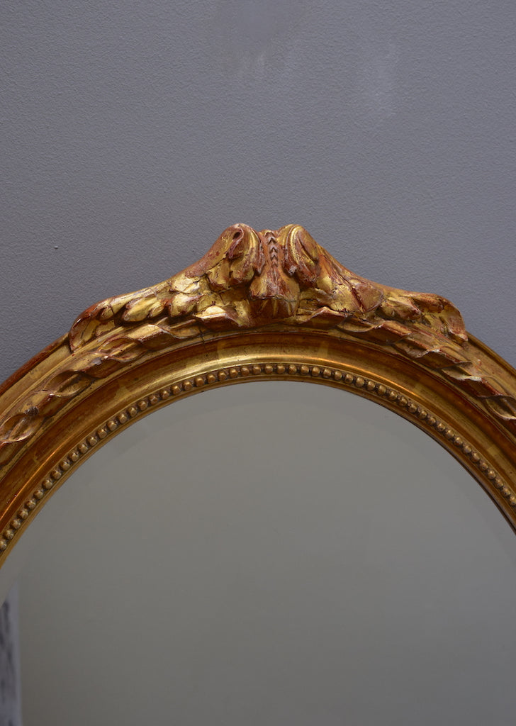 Gilt Oval Mirror