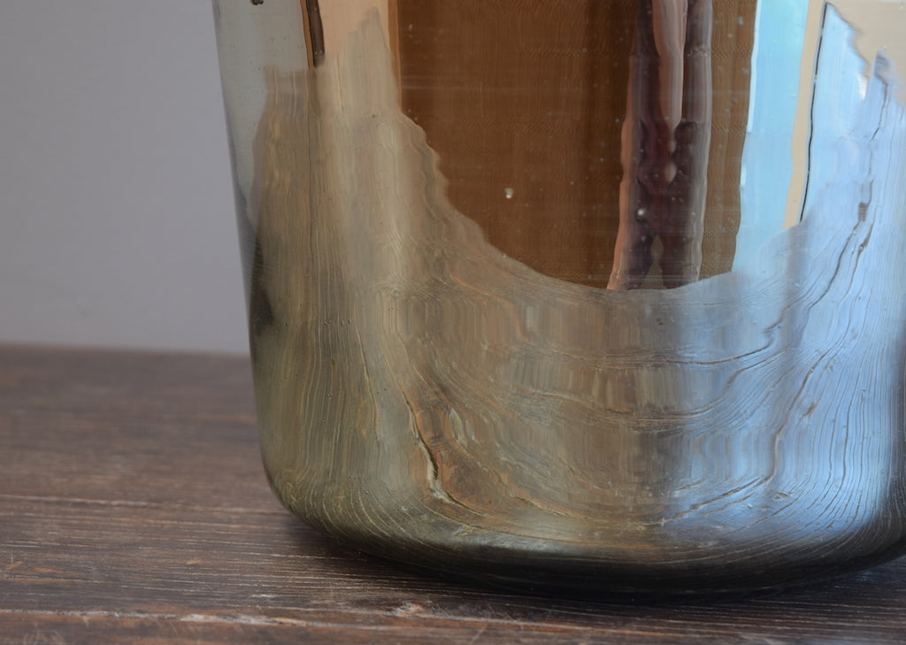 Tapered Silvered Demijohn Lamp