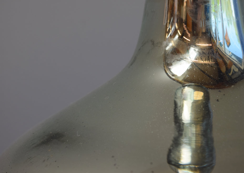 Tapered Silvered Demijohn Lamp