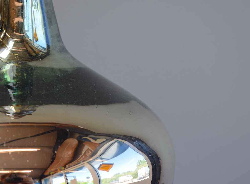 Tapered Silvered Demijohn Lamp