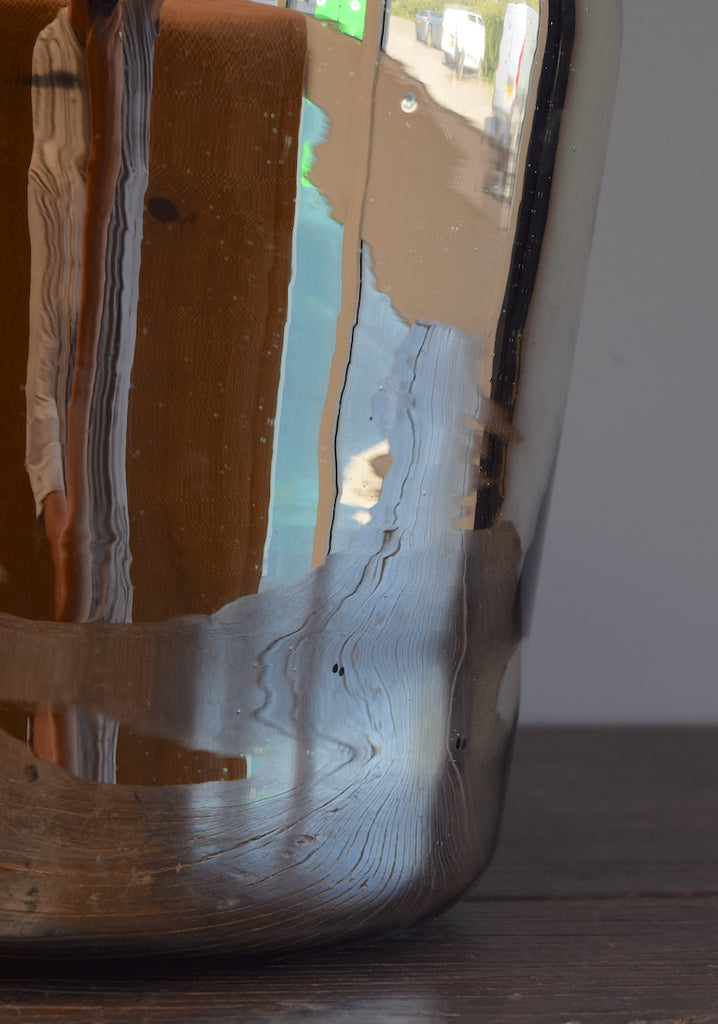 Tapered Silvered Demijohn Lamp
