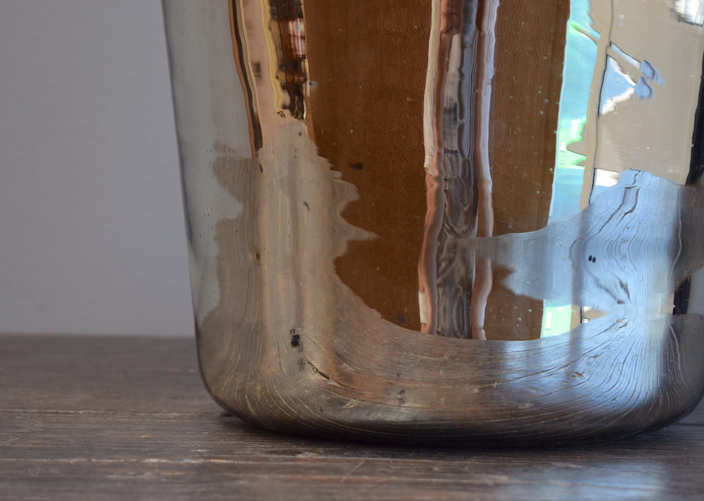 Tapered Silvered Demijohn Lamp