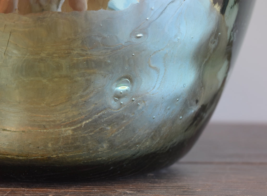 Rounded Silvered Demijohn Lamp