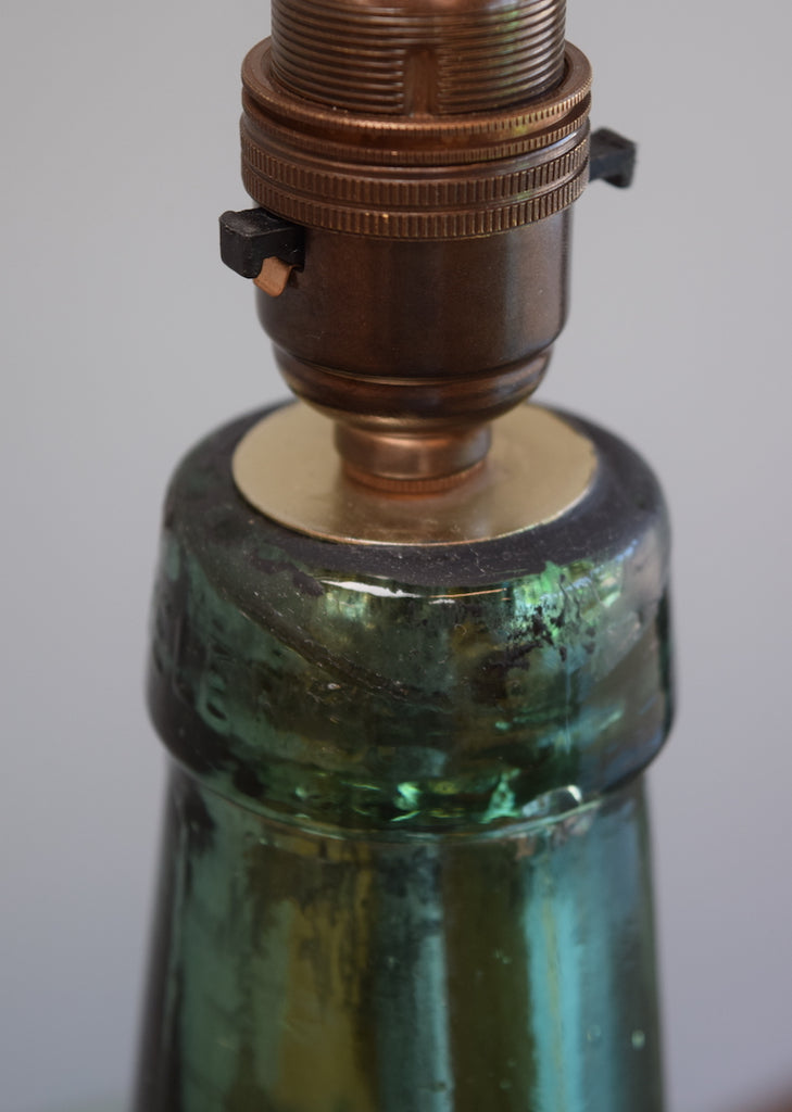 Rounded Silvered Demijohn Lamp