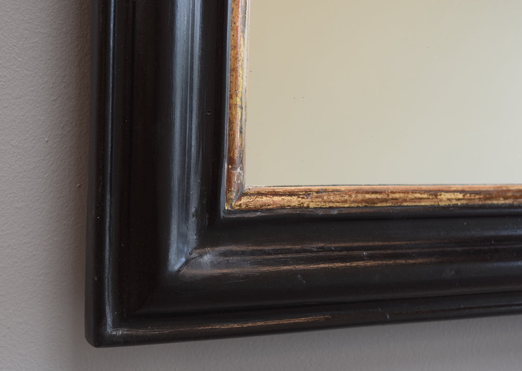 Gilt and Ebonised Mirror