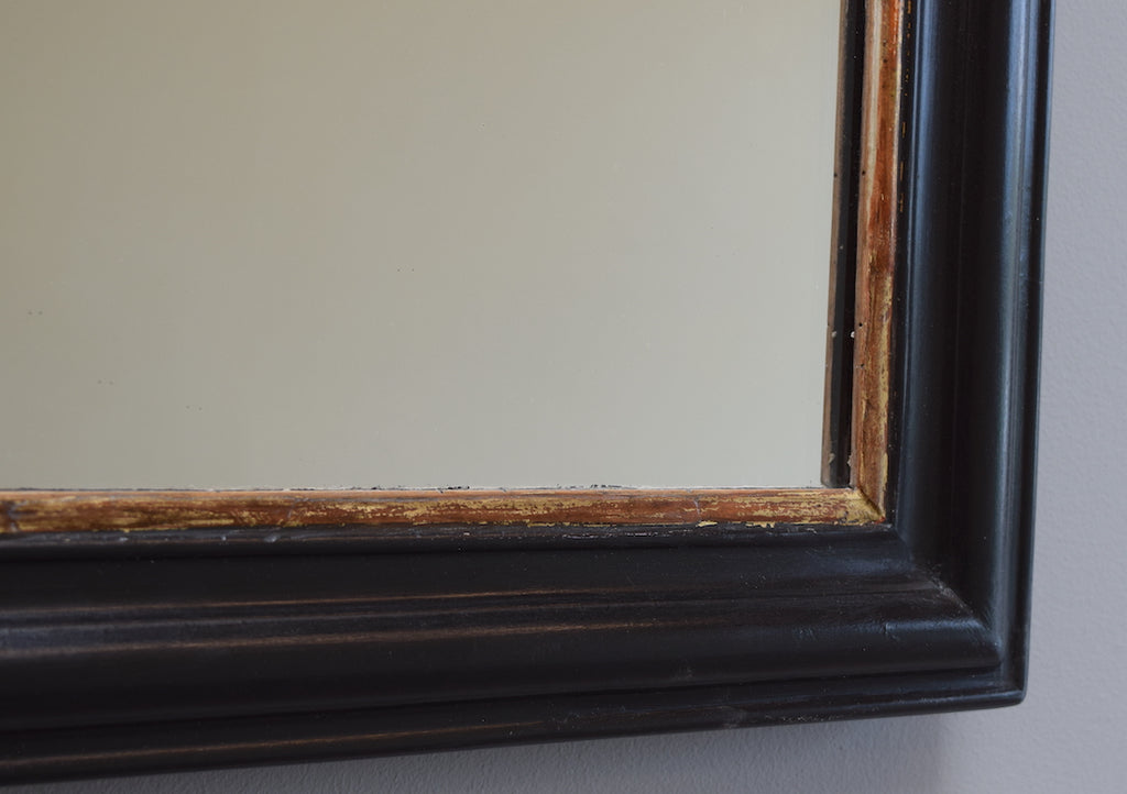 Gilt and Ebonised Mirror