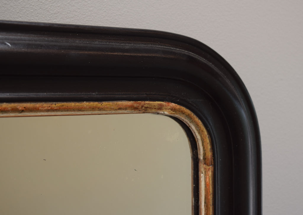 Gilt and Ebonised Mirror