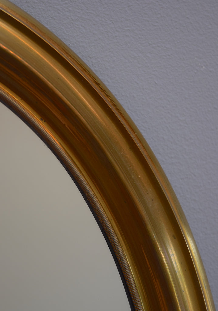 Brass Oval Mirror