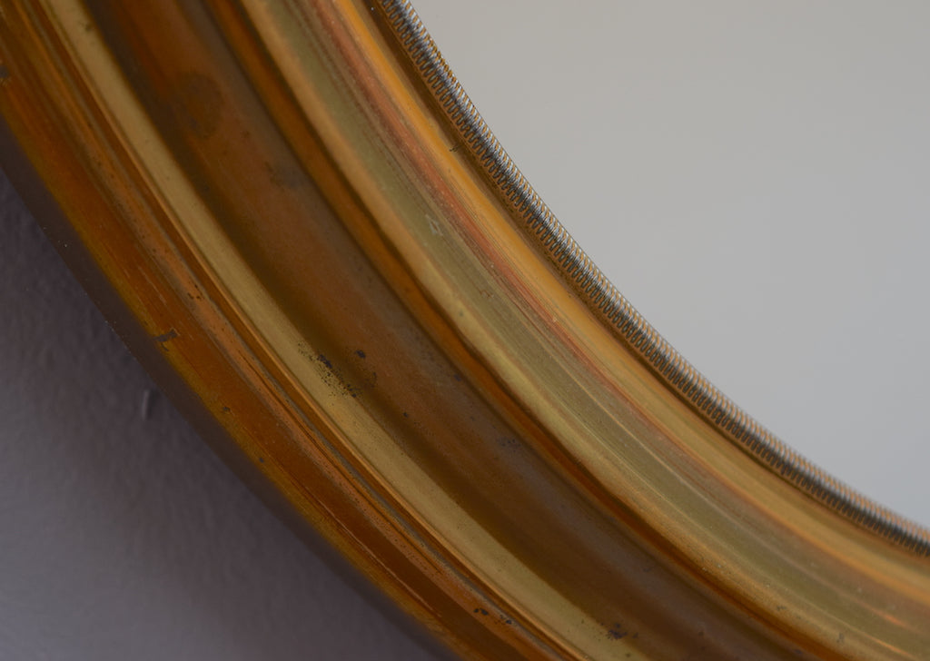 Brass Oval Mirror