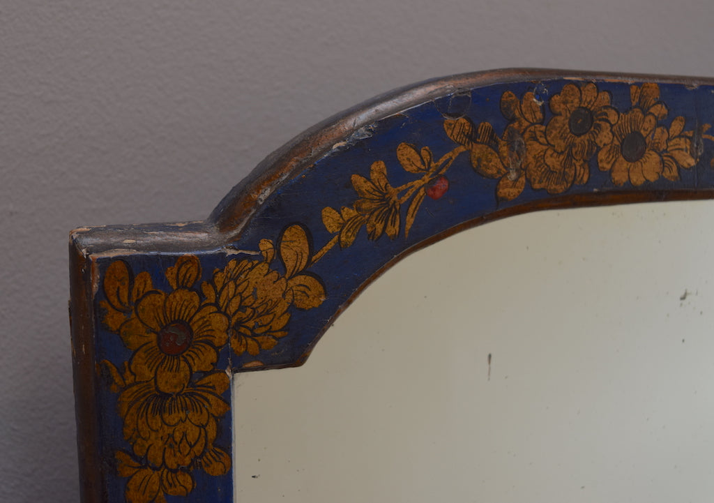 Blue Chinoiserie Triptych Mirror