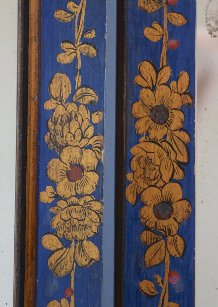 Blue Chinoiserie Triptych Mirror