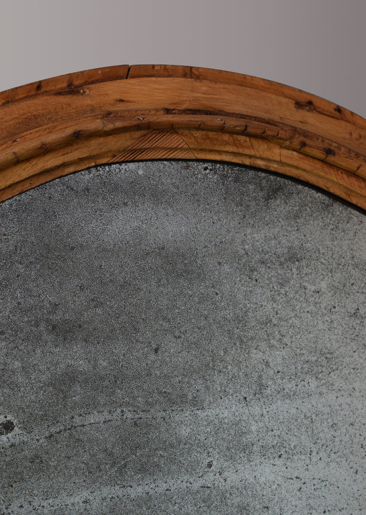 Pine Oval Mirror