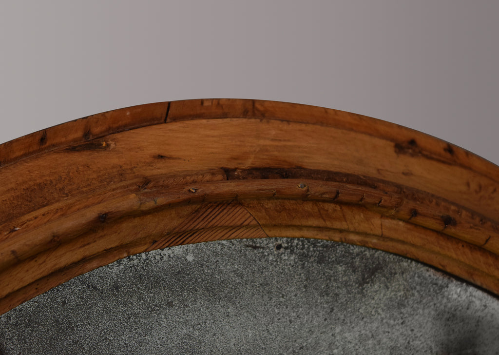 Pine Oval Mirror