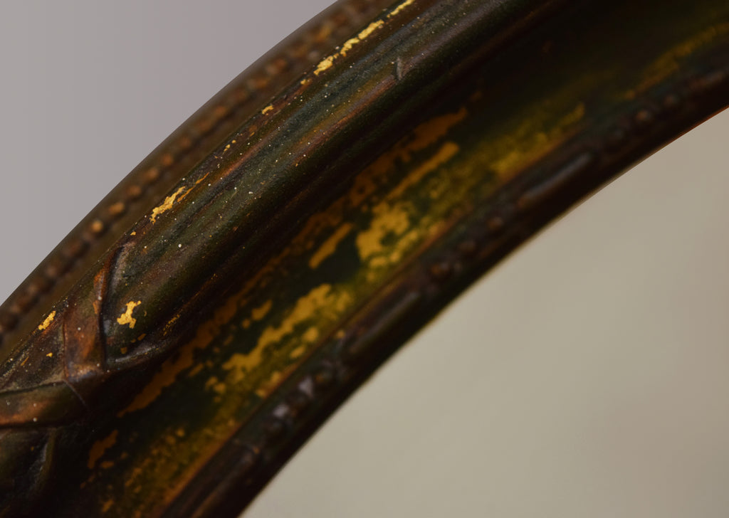 Verdigris Oval Mirror