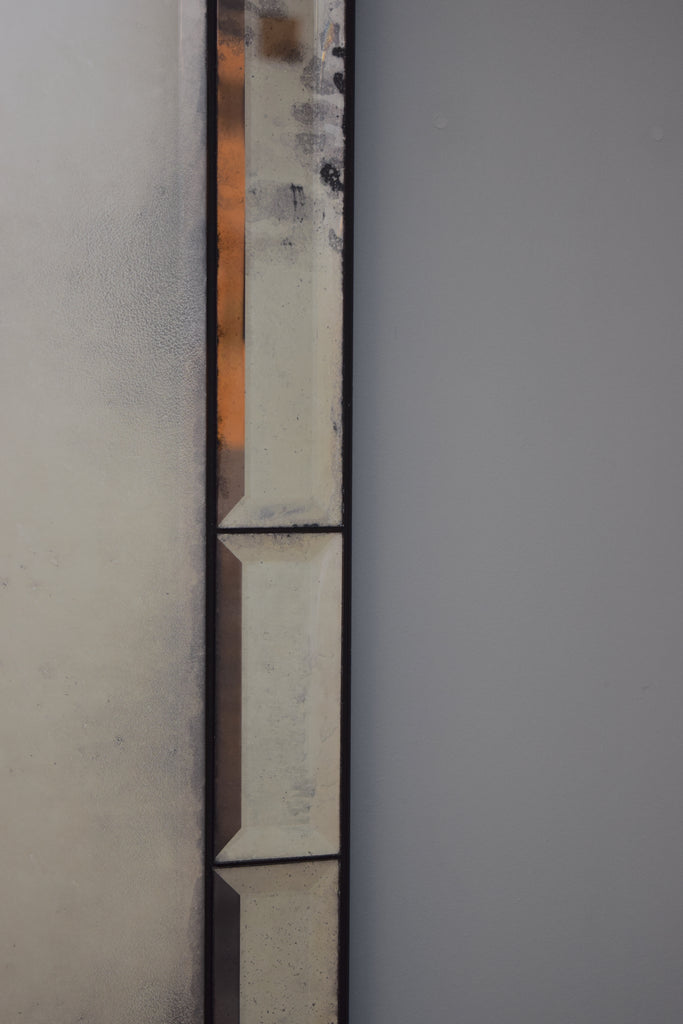 Armand Bevelled Panelled Frameless Antiqued Mirror
