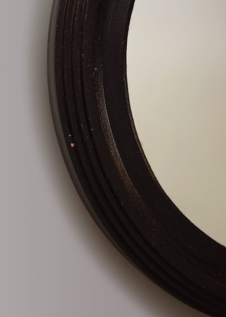 Ebonised Convex Mirror
