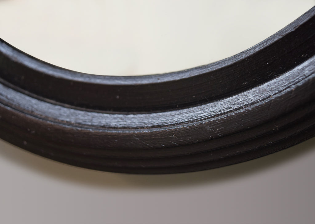 Ebonised Convex Mirror