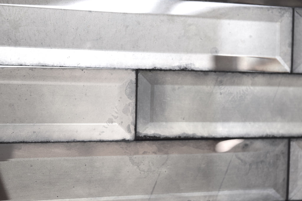 Bevelled Antique Mirror Tiles - Narrow