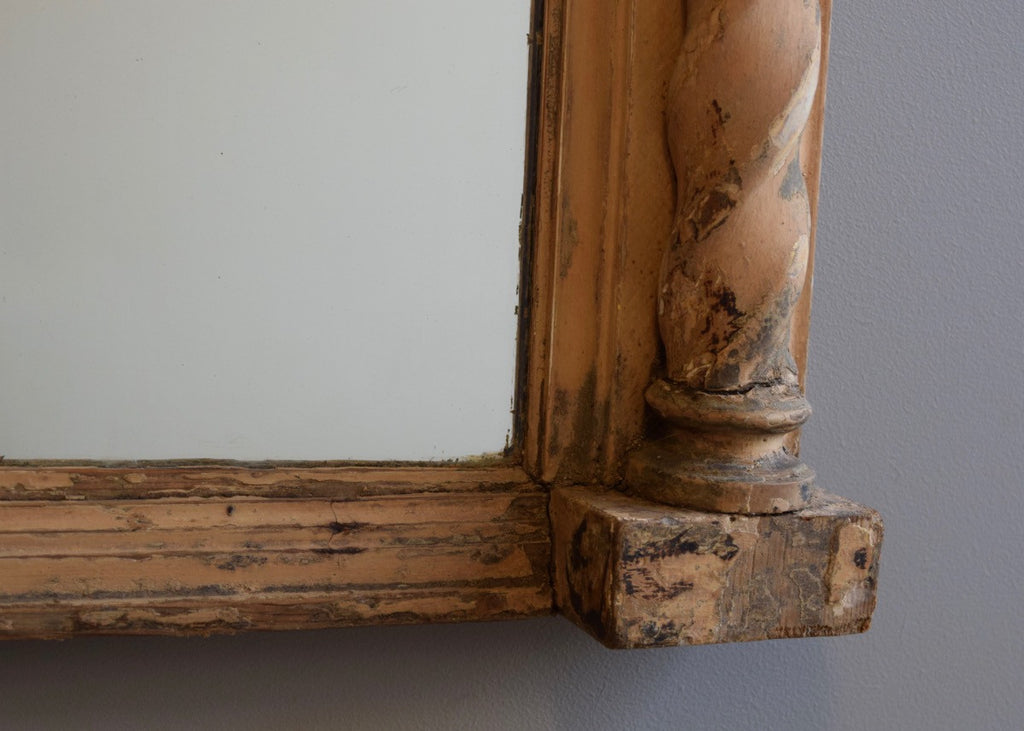 Large English Regency Overmantel Mirror Circa 1800