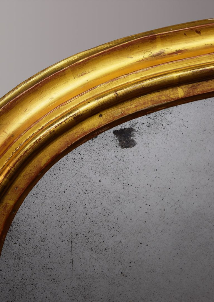 Mid 19th Century English Gilt Landscape Overmantel Mirror