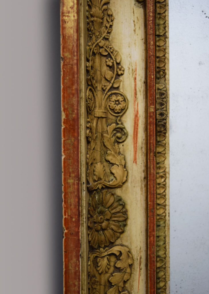 Pair of French Gilt & Gesso Mirrors