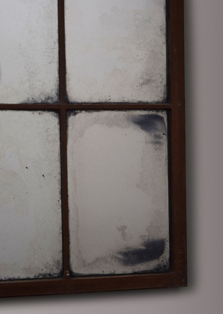 Arts & Crafts Brass Window Mirror