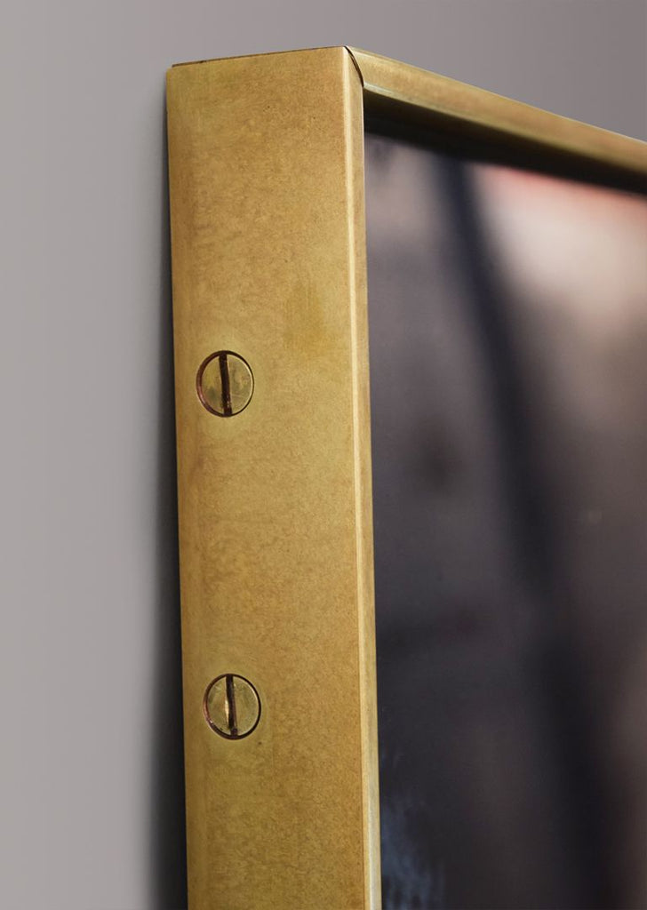 Patinated Brass Tray Frame