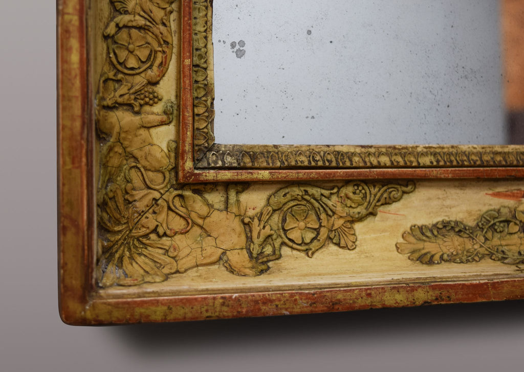 Pair of French Gilt & Gesso Mirrors