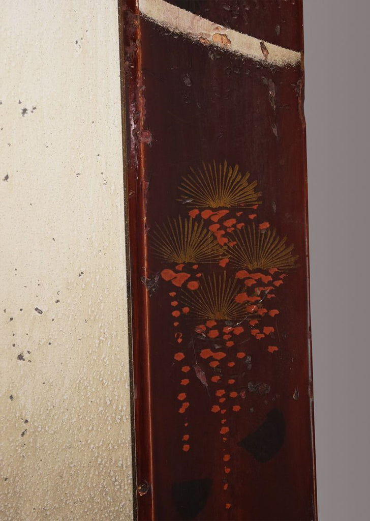 Pair of Oriental Lacquer Mirrors