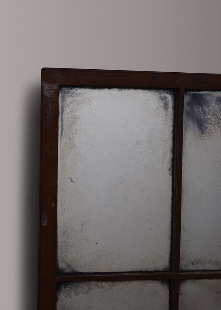 Arts & Crafts Brass Window Mirror