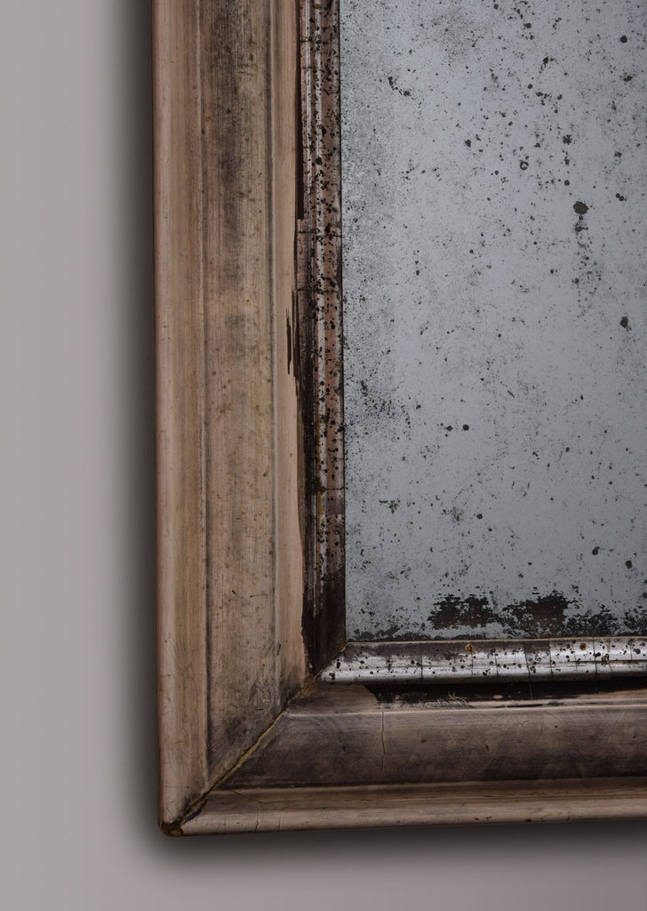 French Silver Gilt Mirror